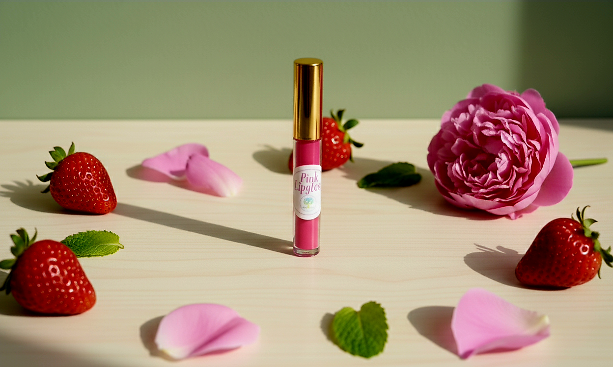 Rose & Strawberry High-Shine Lip Gloss