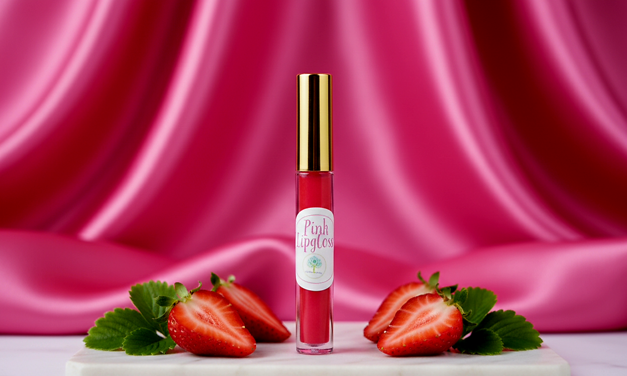 Rose & Strawberry High-Shine Lip Gloss