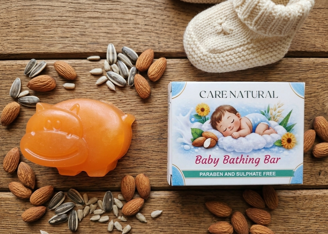 Milk & Triple-Butter Baby Bathing Bar (Hippo)
