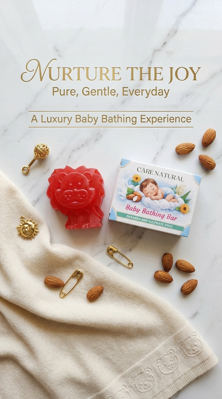 Milk & Triple-Butter Baby Bathing Bar (Lion)