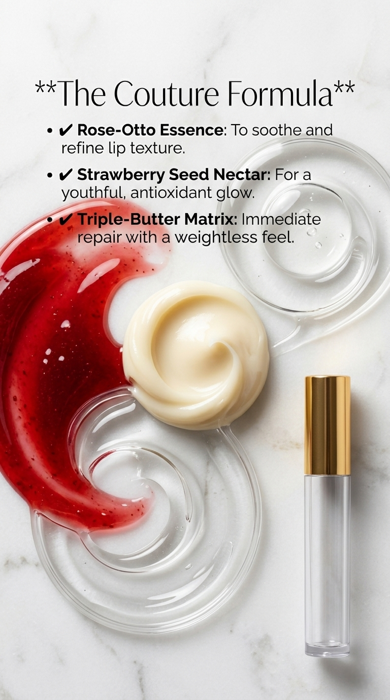 Rose & Strawberry High-Shine Lip Gloss