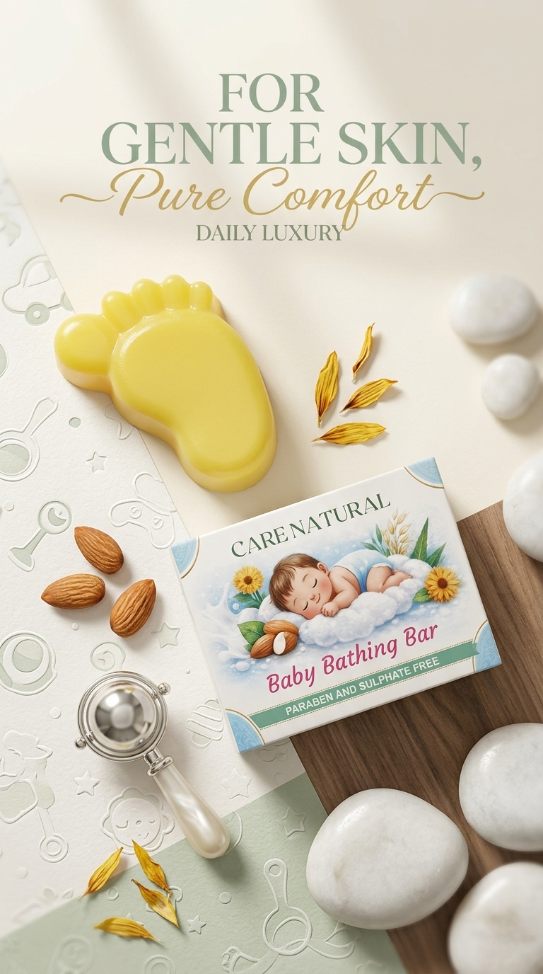 Milk & Triple-Butter Baby Bathing Bar (Baby Feet)