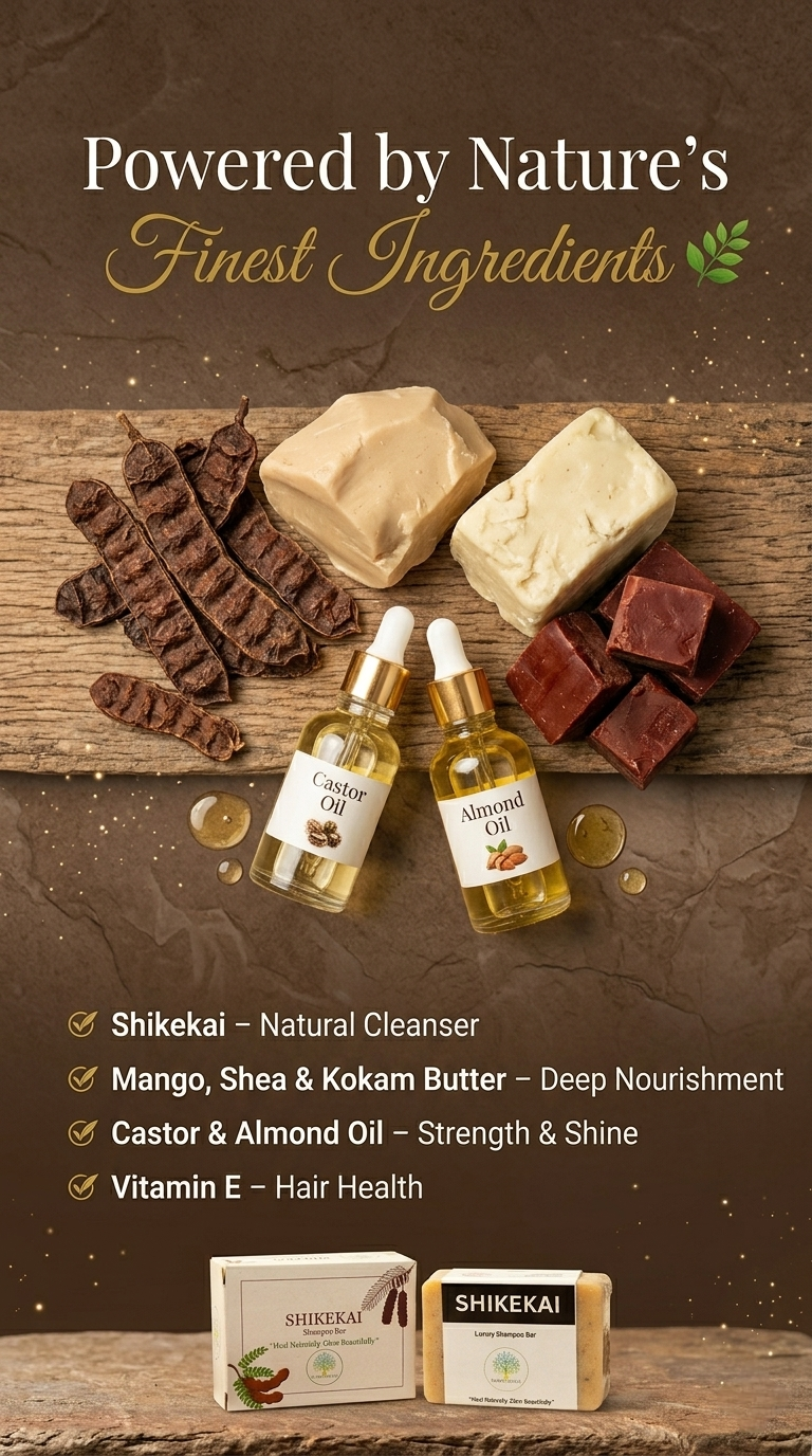 Sacred Shikakai & Milky Cream Shampoo Bar