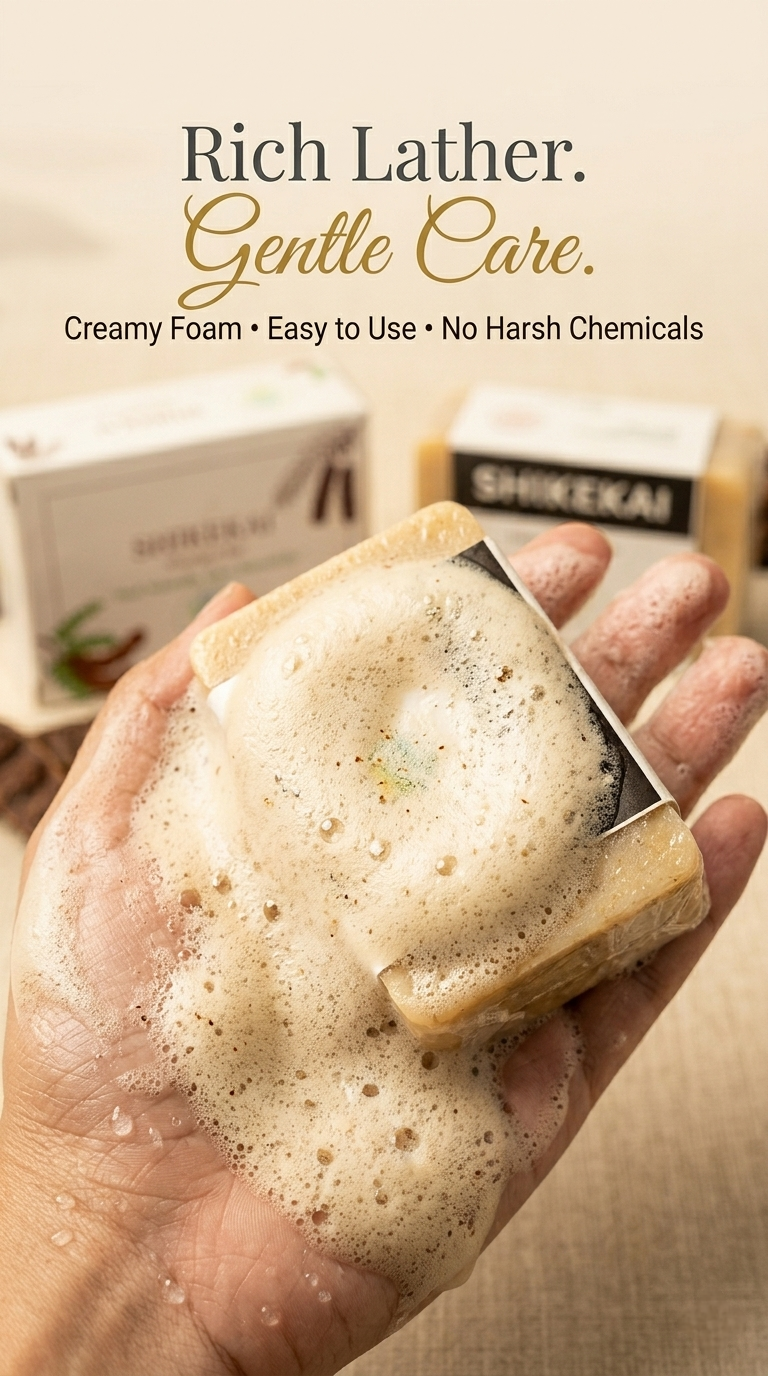 Sacred Shikakai & Milky Cream Shampoo Bar
