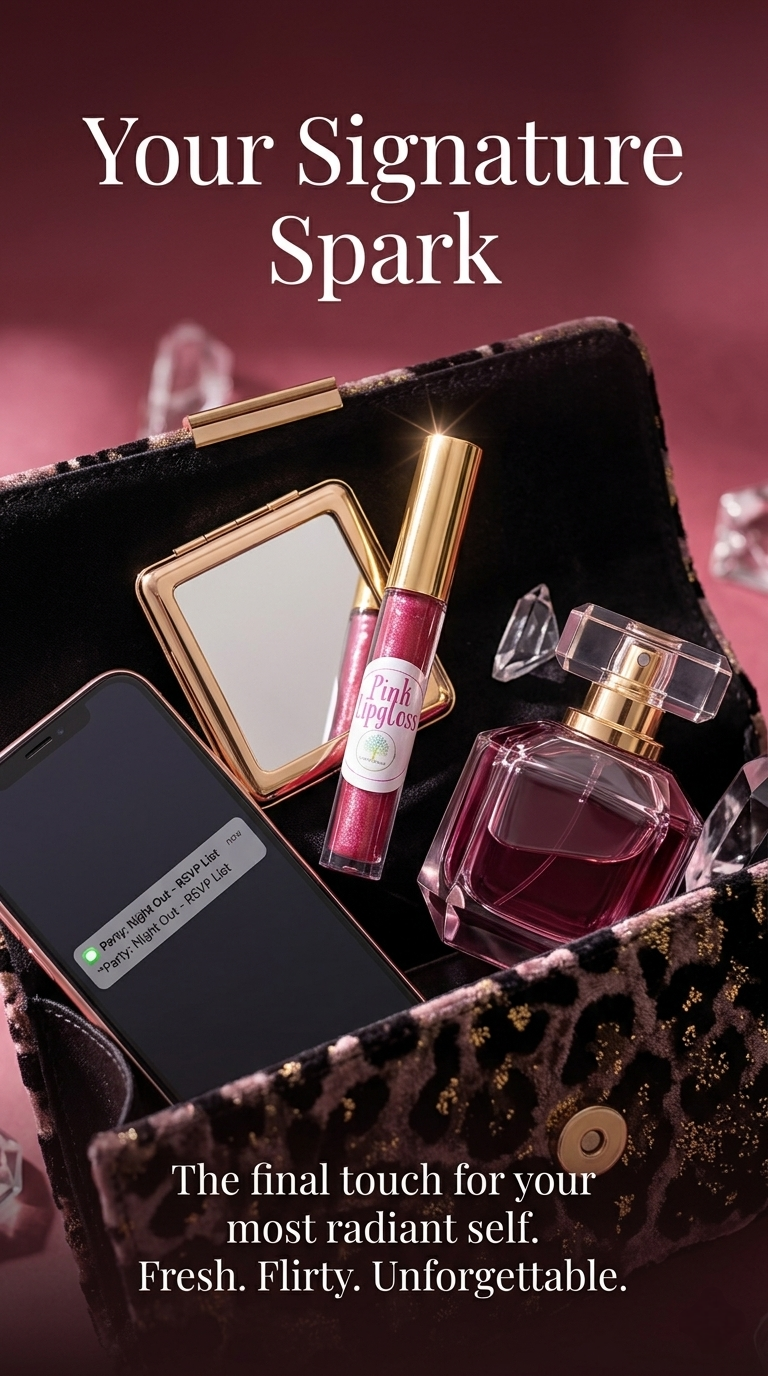 Rose & Strawberry High-Shine Lip Gloss