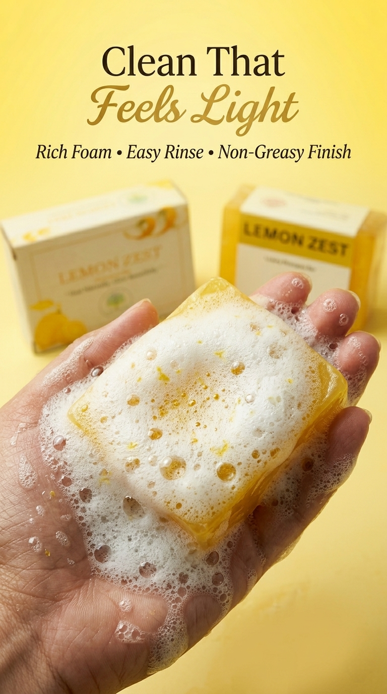 Lemon Zest & Creamy Shampoo Bar