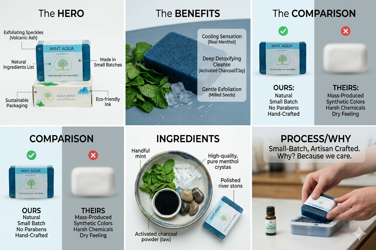 𝗖𝗼𝗼𝗹𝗶𝗻𝗴 𝗠𝗶𝗻𝘁 & 𝗧𝗿𝗶𝗽𝗹𝗲-𝗕𝘂𝘁𝘁𝗲𝗿 𝗕𝗮𝗿 | 𝗟𝘂𝘅𝘂𝗿𝘆 𝗛𝗮𝗻𝗱𝗺𝗮𝗱𝗲 𝗕𝗮𝘁𝗵 𝗦𝗼𝗮𝗽 | 𝗜𝗻𝘀𝘁𝗮𝗻𝘁 𝗖𝗼𝗼𝗹𝗶𝗻𝗴, 𝗗𝗲𝗲𝗽 𝗠𝗼𝗶𝘀𝘁𝘂𝗿𝗶𝘇𝗮𝘁𝗶𝗼𝗻 & 𝗦𝗸𝗶𝗻 𝗥𝗲𝘃𝗶𝘃𝗮𝗹 | 𝗘𝗻𝗿𝗶𝗰𝗵𝗲𝗱 𝗪𝗶𝘁𝗵 𝗠𝗶𝗻𝘁 𝗘𝘀𝘀𝗲𝗻𝗰𝗲 & 𝗥𝗶𝗰𝗵 𝗡𝗮𝘁𝘂𝗿𝗮𝗹 𝗕𝘂𝘁𝘁𝗲𝗿𝘀 | ⚡ 𝗕𝘂𝘆 𝗔𝗻𝘆 2, 𝗚𝗲𝘁 𝗔𝗻𝘆 1 𝗦𝗼𝗮𝗽 𝗙𝗿𝗲𝗲 | 100 𝗚𝗿𝗮𝗺 𝗦𝗼𝗮𝗽