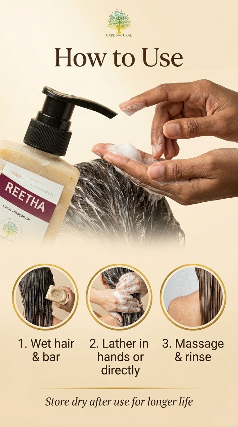 Deep Cleansing Reetha & Silk Shampoo Bar