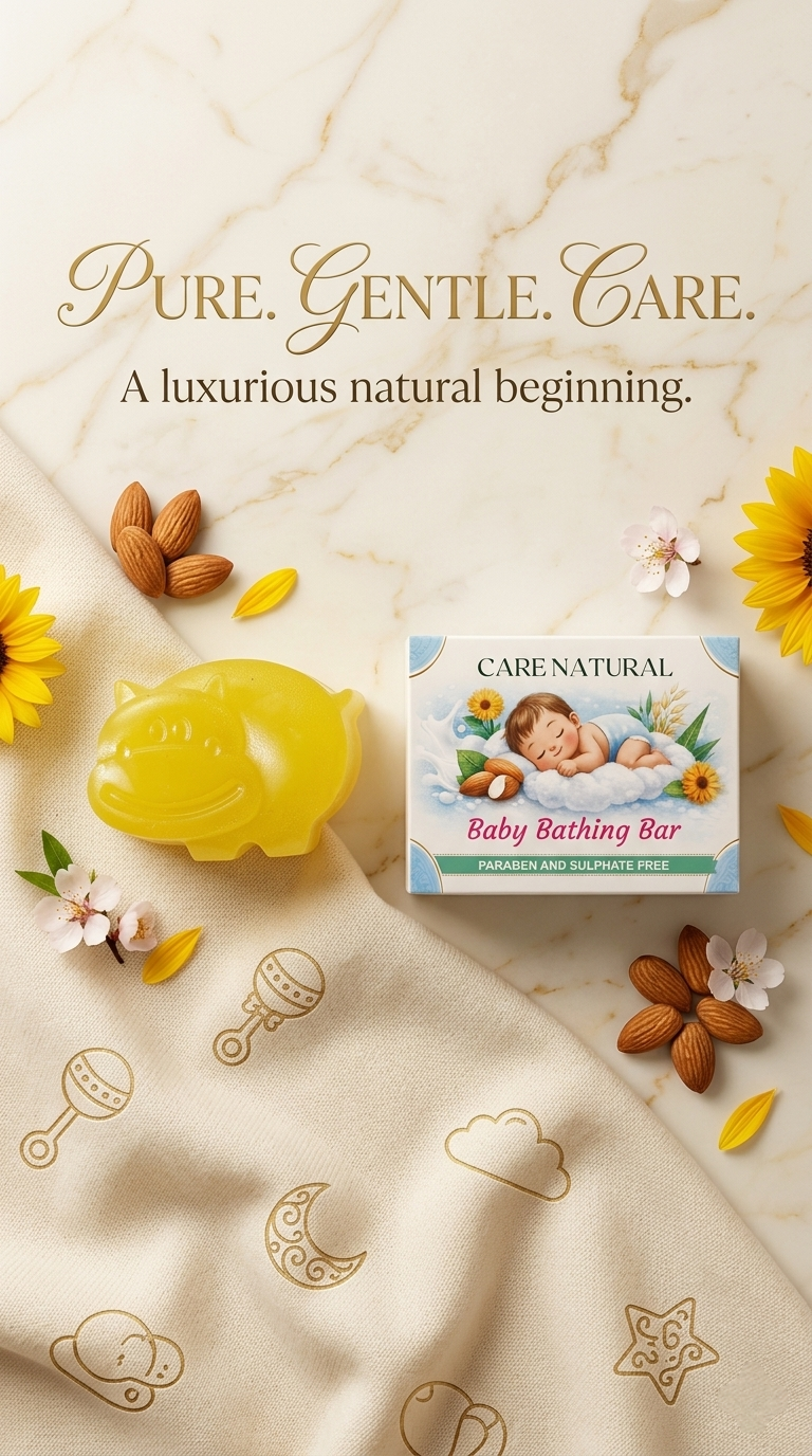 Milk & Triple-Butter Baby Bathing Bar (Hippo)