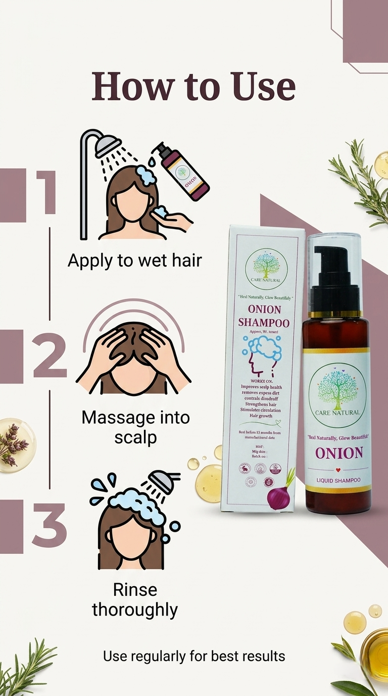 Onion & Silk Growth-Boosting Liquid Shampoo