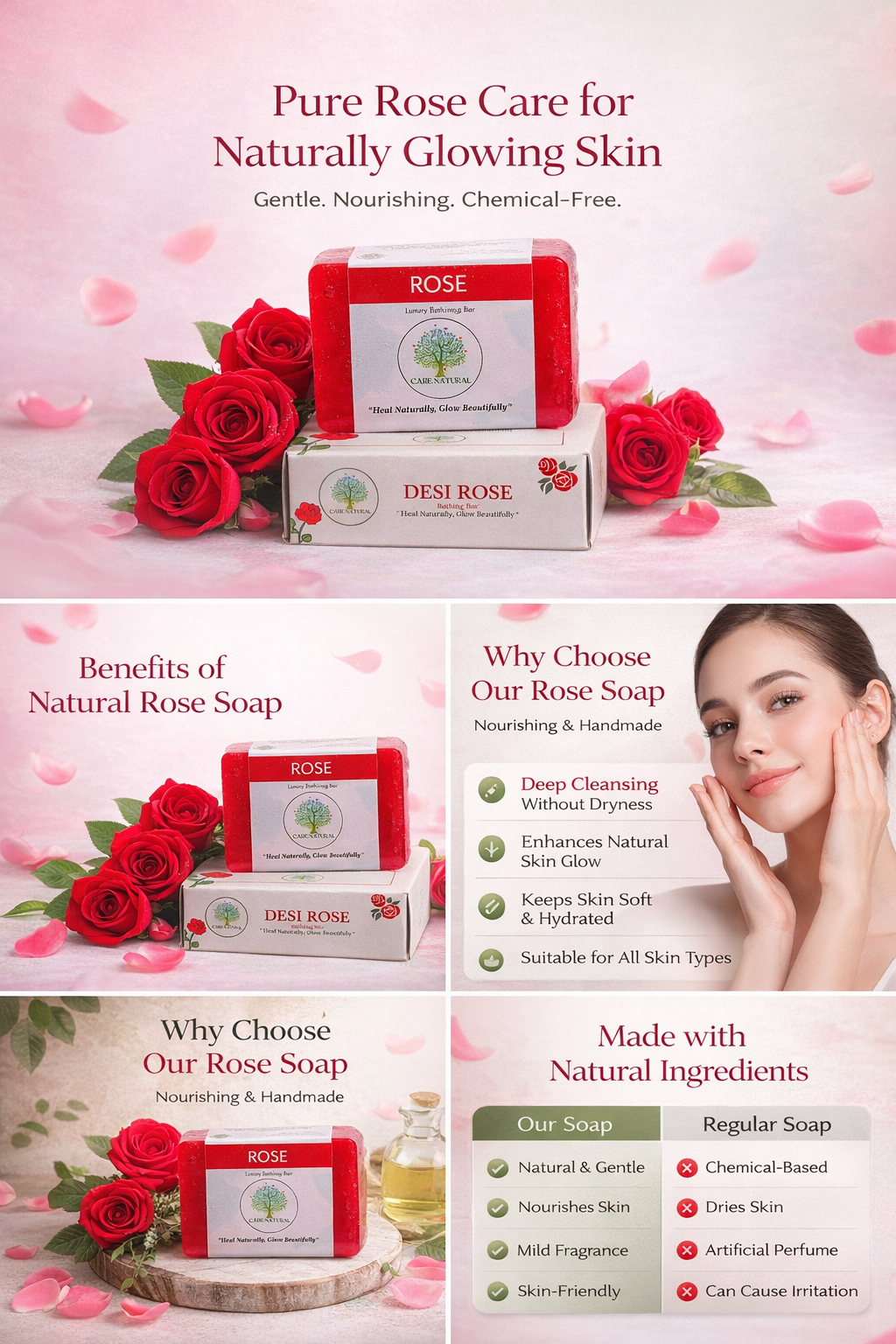 𝗥𝗼𝘆𝗮𝗹 𝗗𝗲𝘀𝗶 𝗥𝗼𝘀𝗲 𝗕𝗮𝗿 | 𝗟𝘂𝘅𝘂𝗿𝘆 𝗛𝗮𝗻𝗱𝗺𝗮𝗱𝗲 𝗕𝗮𝘁𝗵 𝗦𝗼𝗮𝗽 | 𝗗𝗲𝗲𝗽𝗹𝘆 𝗛𝘆𝗱𝗿𝗮𝘁𝗲𝘀, 𝗦𝗼𝗼𝘁𝗵𝗲𝘀 & 𝗥𝗲𝘃𝗶𝘃𝗲𝘀 𝗦𝗸𝗶𝗻 | 𝗘𝗻𝗿𝗶𝗰𝗵𝗲𝗱 𝗪𝗶𝘁𝗵 𝗣𝘂𝗿𝗲 𝗥𝗼𝘀𝗲 𝗘𝘀𝘀𝗲𝗻𝗰𝗲 & 𝗡𝗮𝘁𝘂𝗿𝗮𝗹 𝗢𝗶𝗹𝘀 | 𝗟𝗶𝗺𝗶𝘁𝗲𝗱 𝗢𝗳𝗳𝗲𝗿: 🎁 𝗕𝘂𝘆 𝗔𝗻𝘆 2, 𝗚𝗲𝘁 𝗔𝗻𝘆 1 𝗦𝗼𝗮𝗽 𝗙𝗿𝗲𝗲 | 100 𝗚𝗿𝗮𝗺 𝗦𝗼𝗮𝗽