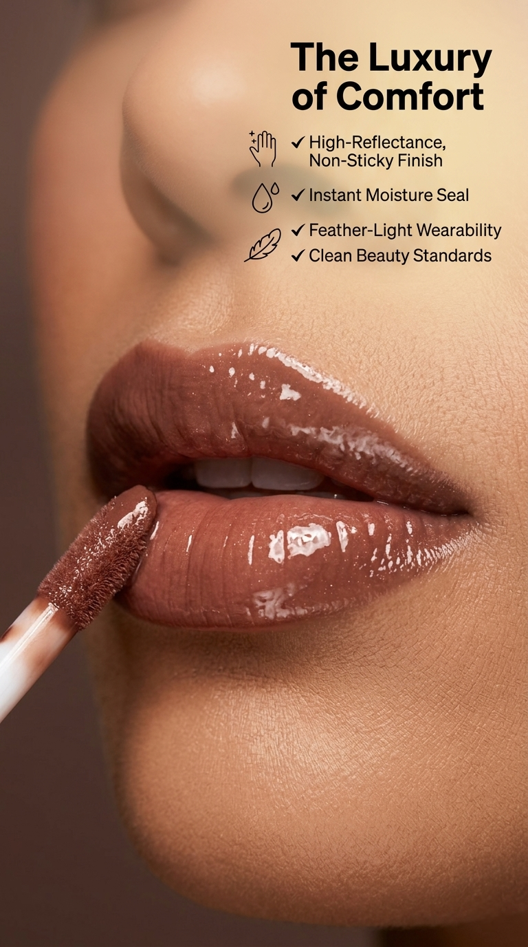 Cocoa & Triple-Butter Nude High-Shine Gloss